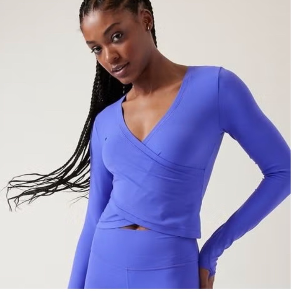 Athleta Transcend Wrap Top